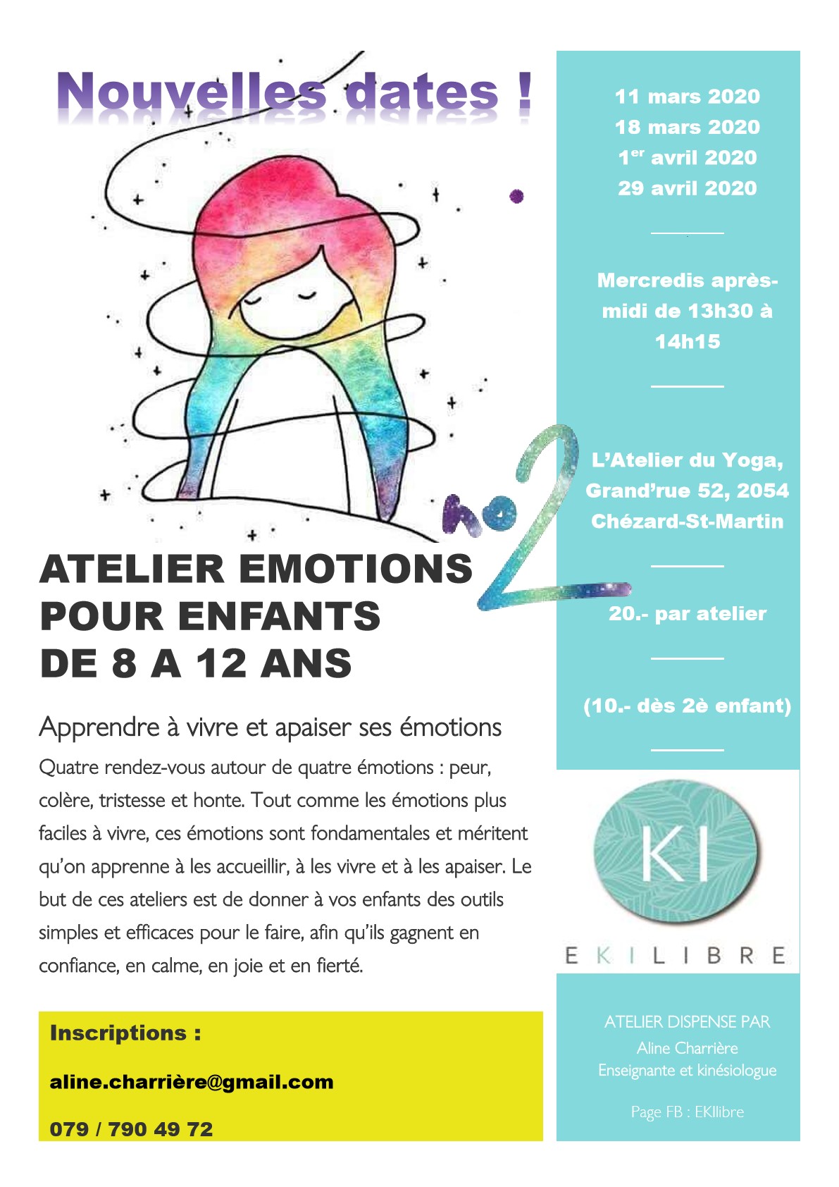 Ateliers émotions - EKILIBRE - ki-therapies.ch - kinésiologi